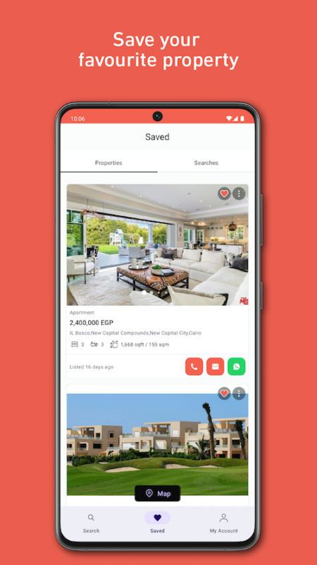 Real estate App EG - Saved Search
