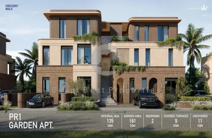 Twin House - 5 Bedrooms - 5 Bathrooms for sale in Crescent Walk - 5th Settlement Compounds - The 5th Settlement - New Cairo City - Cairo