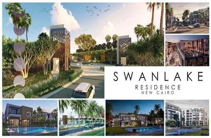 Apartment - 2 Bedrooms - 1 Bathroom for sale in Swan Lake Residence - 5th Settlement Compounds - The 5th Settlement - New Cairo City - Cairo