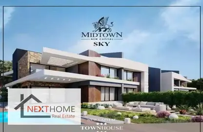 Twin House - 4 Bedrooms - 4 Bathrooms for sale in Midtown Sky - New Capital Compounds - New Capital City - Cairo