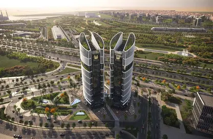 Office Space - Studio for sale in Eval Towers - Mohamed Bin Zayed Axis - New Capital City - Cairo