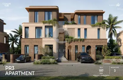 Apartment - 1 Bedroom - 1 Bathroom for sale in Crescent Walk - 5th Settlement Compounds - The 5th Settlement - New Cairo City - Cairo