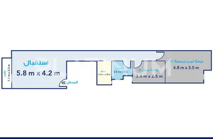 Apartment - 2 Bedrooms - 2 Bathrooms for sale in Ahmed Fathy St. - Backus - Hay Sharq - Alexandria