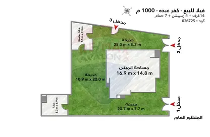 Villa - 7+ Bedrooms - 7 Bathrooms for sale in Kafr Abdo St. - Kafr Abdo - Roushdy - Hay Sharq - Alexandria