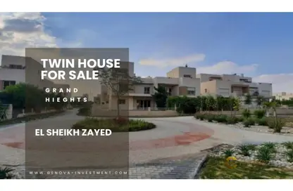 Twin House - 6 Bedrooms - 4 Bathrooms for rent in Grand Heights - Northern Expansions - 6 October City - Giza