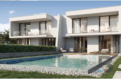 Twin House - 4 Bedrooms - 4 Bathrooms for sale in Direction White - Ras Al Hekma - North Coast