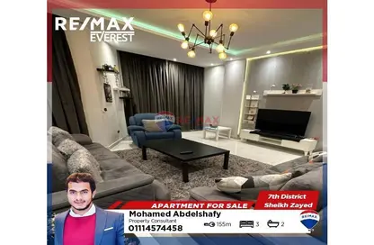 Apartment - 3 Bedrooms - 2 Bathrooms for sale in 7th District - Sheikh Zayed City - Giza