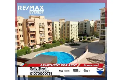 Apartment - 2 Bedrooms - 1 Bathroom for rent in Dream Land - Al Wahat Road - 6 October City - Giza