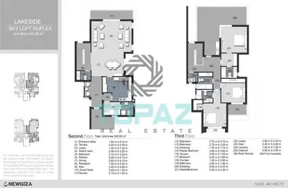 دوبلكس - 4 غرف نوم - 4 حمامات للبيع في نيو جيزة - طريق مصر اسكندرية الصحراوي - مدينة 6 أكتوبر - الجيزة