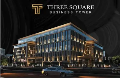 Office Space - Studio for sale in Three Square Business Tower - Financial District - New Capital City - Cairo