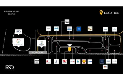 Retail - Studio - 2 Bathrooms for sale in Bank Center Street - South Teseen St. - The 5th Settlement - New Cairo City - Cairo