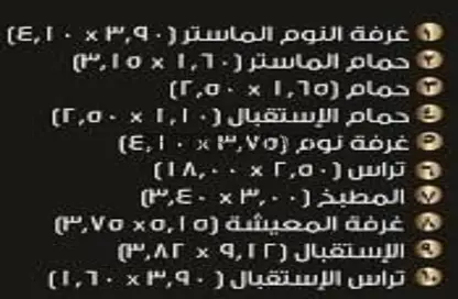 شقة - 3 غرف نوم - 2 حمامات للبيع في الهضبة العليا - المقطم - القاهرة