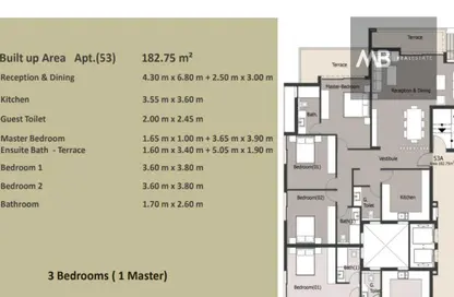 Apartment - 3 Bedrooms - 3 Bathrooms for sale in Palm Hills New Cairo - 5th Settlement Compounds - The 5th Settlement - New Cairo City - Cairo