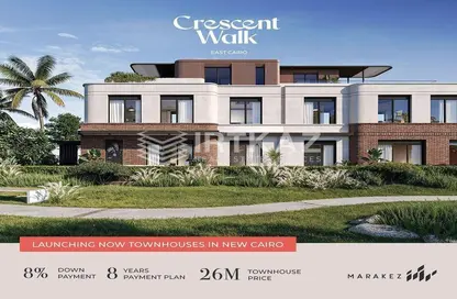 Apartment - 3 Bedrooms - 3 Bathrooms for sale in Crescent Walk - 5th Settlement Compounds - The 5th Settlement - New Cairo City - Cairo