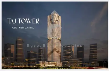 Retail - Studio - 2 Bathrooms for sale in Taj Tower - Central Business District - New Capital City - Cairo