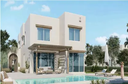 Twin House - 4 Bedrooms - 4 Bathrooms for sale in Hacienda West - Ras Al Hekma - North Coast