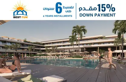 Apartment - 3 Bedrooms - 2 Bathrooms for sale in il Bayou - Sahl Hasheesh - Hurghada - Red Sea