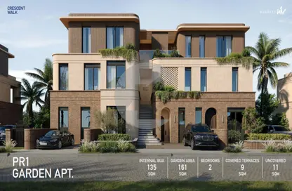 Duplex - 4 Bedrooms - 4 Bathrooms for sale in Crescent Walk - 5th Settlement Compounds - The 5th Settlement - New Cairo City - Cairo