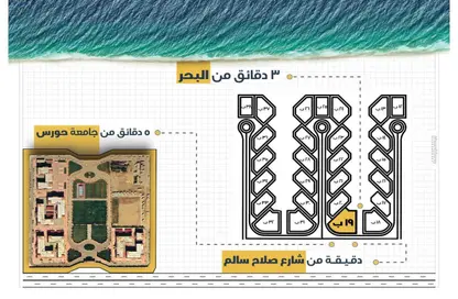 شقة - 3 غرف نوم - 2 حمامات للبيع في توليب - بيت الوطن - دمياط الجديدة - دمياط