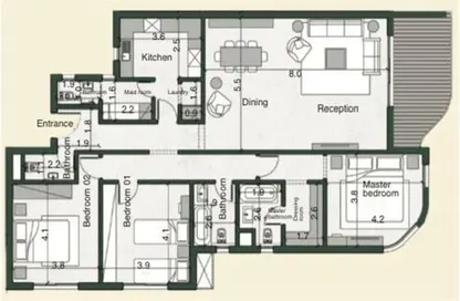 Apartment - 4 Bedrooms - 3 Bathrooms for sale in Bloomfields - Mostakbal City Compounds - Mostakbal City - Future City - Cairo