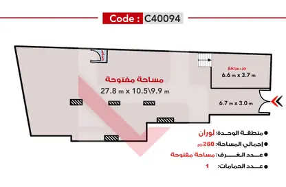 محل تجاري - استوديو - 1 حمام للايجار في شارع شعراوي - لوران - حي شرق - الاسكندرية