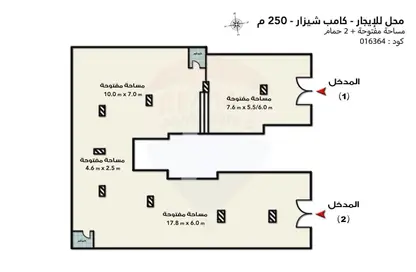 محل - استوديو - 2 حمامات للايجار في كامب شيزار - حي وسط - الاسكندرية