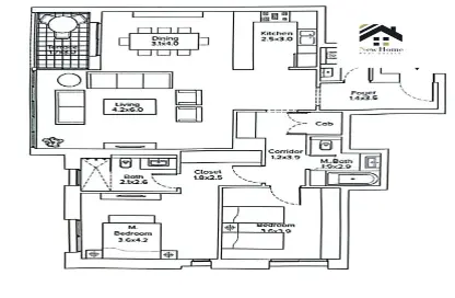 Apartment - 2 Bedrooms - 3 Bathrooms for sale in 6 October St. - Faisal - Hay El Haram - Giza