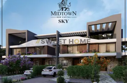 Townhouse - 3 Bedrooms - 4 Bathrooms for sale in Midtown Sky - New Capital Compounds - New Capital City - Cairo