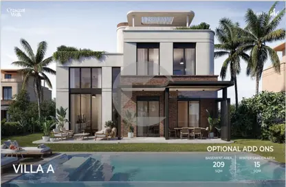 Villa - 4 Bedrooms - 4 Bathrooms for sale in Crescent Walk - 5th Settlement Compounds - The 5th Settlement - New Cairo City - Cairo