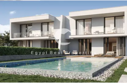 Twin House - 3 Bedrooms - 2 Bathrooms for sale in Direction White - Ras Al Hekma - North Coast