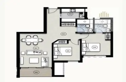 Apartment - 2 Bedrooms - 2 Bathrooms for sale in Zed East - 5th Settlement Compounds - The 5th Settlement - New Cairo City - Cairo