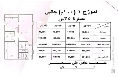 شقة - 2 غرف نوم - 2 حمامات للبيع في البوابة الثالثة - منقرع - حدائق الاهرام - الجيزة