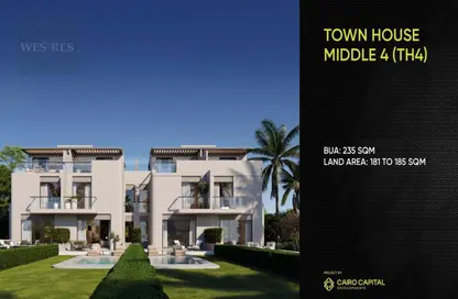 Townhouse - 4 Bedrooms - 4 Bathrooms for sale in Lake West - Sheikh Zayed Compounds - Sheikh Zayed City - Giza