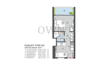 Chalet - 1 Bedroom - 1 Bathroom for sale in Celebration West Beach - Ras Al Hekma - North Coast