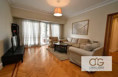 Apartment - 2 Bedrooms - 3 Bathrooms for rent in Mohamed Maraashly St. - Zamalek - Cairo