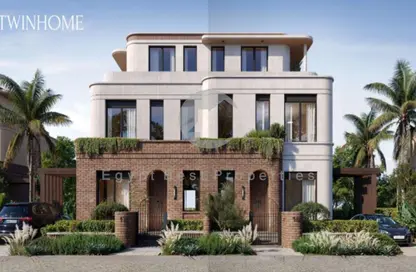 Twin House - 5 Bedrooms - 6 Bathrooms for sale in Crescent Walk - 5th Settlement Compounds - The 5th Settlement - New Cairo City - Cairo