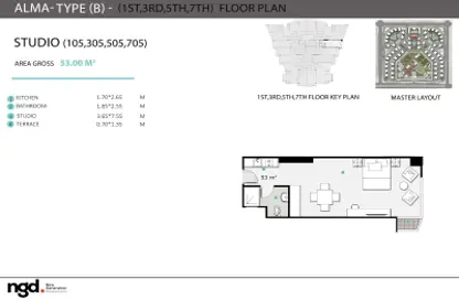 Chalet - Studio - 1 Bathroom for sale in Santorini - New Alamein City - Al Alamein - North Coast