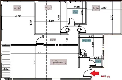 شقة - 3 غرف نوم - 2 حمامات للبيع في المنطقة الاولي - مدينة الشروق - القاهرة