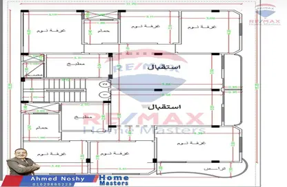 شقة - 3 غرف نوم - 1 حمام للبيع في تقسيم خطاب - المنصورة - الدقهلية