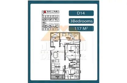 Apartment - 3 Bedrooms - 1 Bathroom for sale in Al Ahyaa District - Hurghada - Red Sea