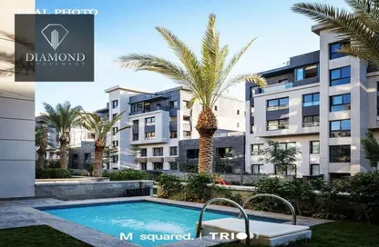 Apartment - 2 Bedrooms - 2 Bathrooms for sale in Trio Gardens - 5th Settlement Compounds - The 5th Settlement - New Cairo City - Cairo