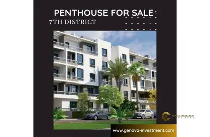 Penthouse - 4 Bedrooms - 3 Bathrooms for sale in 7th District - Sheikh Zayed City - Giza