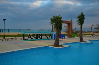 Chalet - 2 Bedrooms - 1 Bathroom for sale in Lasirena Palm Beach - Al Ain Al Sokhna - Suez