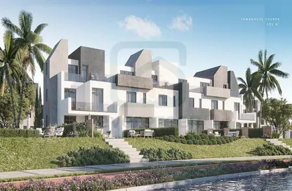 Townhouse - 4 Bedrooms - 4 Bathrooms for sale in Rivers - New Zayed City - Sheikh Zayed City - Giza