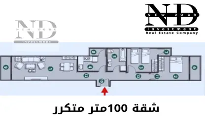 شقة - 3 غرف نوم - 2 حمامات للبيع في حدائق السماء - مدينة بدر - القاهرة