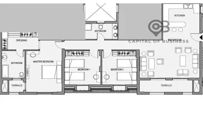 Apartment - 3 Bedrooms - 3 Bathrooms for sale in Sarai - Mostakbal City Compounds - Mostakbal City - Future City - Cairo