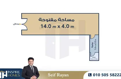 محل تجاري - استوديو - 1 حمام للبيع في سموحة - حي شرق - الاسكندرية