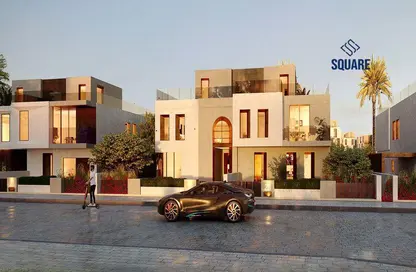 Twin House - 4 Bedrooms - 4 Bathrooms for sale in Six West - Beverly Hills - Sheikh Zayed Compounds - Sheikh Zayed City - Giza