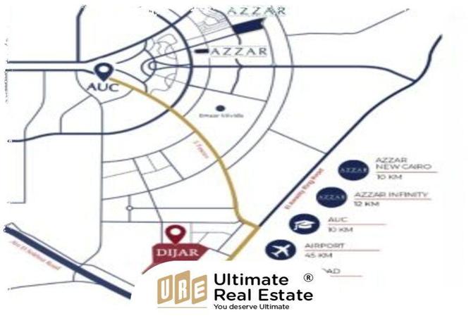 Apartment - 1 Bedroom - 1 Bathroom for sale in Dijar - 5th Settlement Compounds - The 5th Settlement - New Cairo City - Cairo