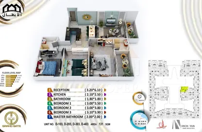 Apartment - 3 Bedrooms - 2 Bathrooms for sale in The Grand Resort - Hurghada Resorts - Hurghada - Red Sea